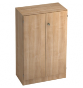 Aktenschrank V6550/N/N/SG, abschlie&szlig;bar, 3 OH, nussbaum, 80x127x42cm (BxHxT)