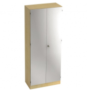 Aktenschrank V6 V6100/3/S/SG, abschlie&szlig;bar, 5 OH, ahorn/silber, 80x200,4x42cm (BxHxT)