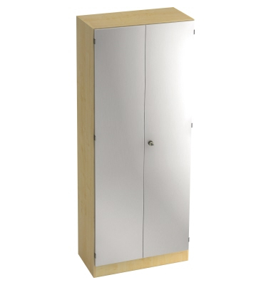 Aktenschrank V6 V6100/3/S/SG, abschlie&szlig;bar, 5 OH, ahorn/silber, 80x200,4x42cm (BxHxT)