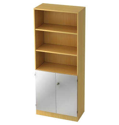 Regalschrank Solid V67706SSG 5OH buchesilber