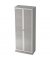 Hammerbacher Glastürenschrank Solid V6100G/W/S/SG 80x42x200,4cm grau