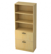 H&auml;ngeregistraturschrank V7300/3/3/SG V7, ahorn, 2 Schubladen, 2-bahnig