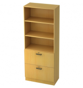 H&auml;ngeregistraturschrank V7300/6/6/SG V7, buche, 2 Schubladen