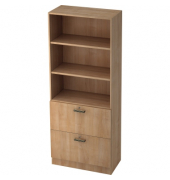 H&auml;ngeregistraturschrank V7300/N/N/SG V7, nussbaum, 2 Schubladen