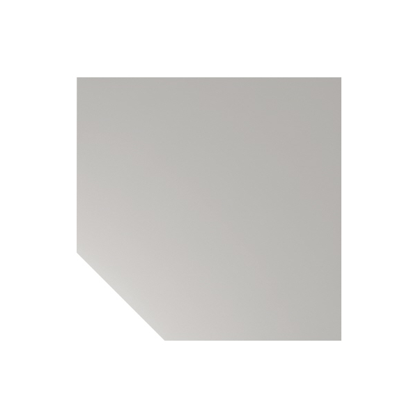 4032062139615 - Verkettungsplatte 5eck 90 Grad BxTxH 1200x1200x685-810 mm Platte lichtgrau Stützfuß weißalu