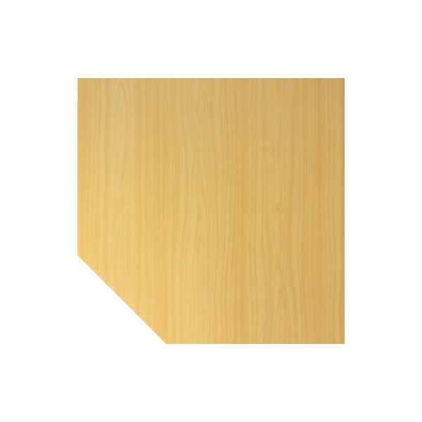 4032062139622 - Verkettungsplatte 5eck 90 Grad BxTxH 1200x1200x685-810 mm Platte buche Stützfuß weißalu