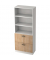 Registraturschrank V7300WNSG 5OH weißnußbaum