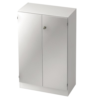 Flügeltürenschrank V6550WSSG 3OH weißsilber