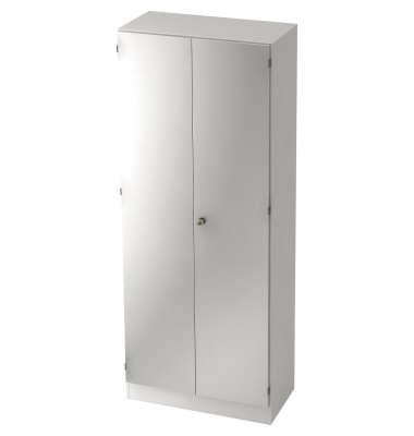 Flügeltürenschrank V6100WSSG 5OH weißsilber