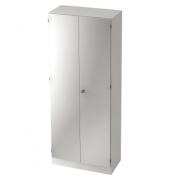 Garderobenschrank V6200WSSG 5OH weißsilber