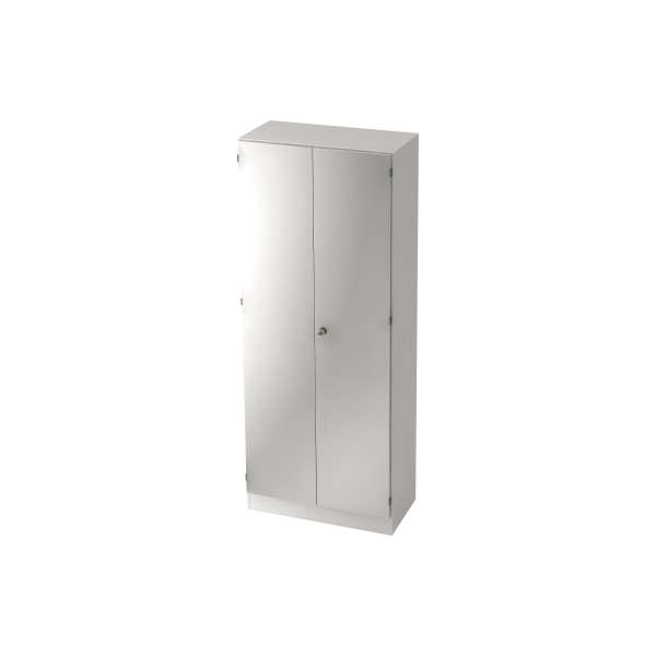 4032062155073 - PRO SIGNA K 6200 SG - 5 OH mit Knauf (abschließbar) Garderobenschrank Weiß Silber