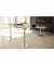 Konferenztisch STF, 74,5cm (H), 100x100cm (BxT), rund, buche / silber