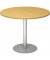 Konferenztisch, 74,5cm (H), 100x100cm (BxT), rund, buche / silber