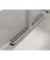 Sitz-Steh-Schreibtisch, elektrisch höhenverstellbar, 63,5-128,5cm (H), 160x80cm (BxT), rechteckig, eiche / silber