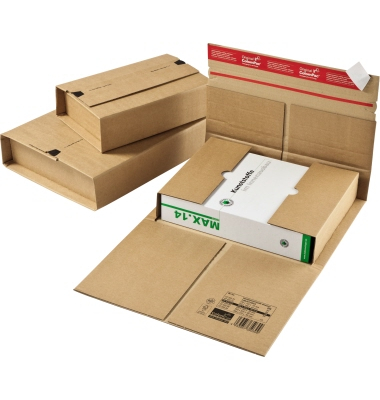 Buchverpackung Universal CP035.06 braun, f&uuml;r A3, innen 430x310x90mm, Wellpappe