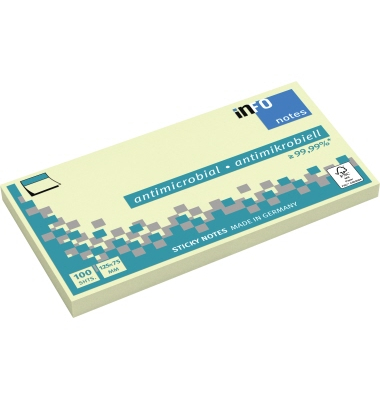 Haftnotizen 5155-01, 125x75mm, gelb, rechteckig Haftnotizen 5155-01, 125x75mm, gelb, rechteckig