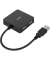 Hub, manuell, USB 2.0, Geräteanschlüsse: 4 an 1, schwarz