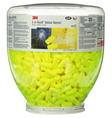 E-A-R Geh&ouml;rschutzst&ouml;psel PD01002 neongelb 500 Paar/Pack.