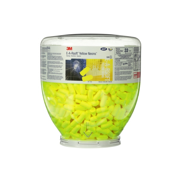 3M E-A-R Gehörschutzstöpsel PD01002 neongelb 500 PaarPack. 4054596788749 3M