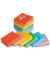 Haftnotizen 6546SSPLAY, Playful, 76x76mm, ultrarot/vitalorange/ultragelb/limonengrün/paradiseblau/flieder, quadratisch
