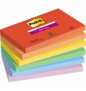 Haftnotizen 7100258796, Playful, 127x76mm, ultrarot/vitalorange/ultragelb/limonengrün/paradiseblau/flieder, rechteckig