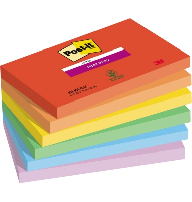 Post-it Playful Haftnotizen extrastark farbsortiert 5 Blöcke