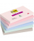 Haftnotizen 6556SSSOUL, Super Sticky Notes Soulful Collection, 127x76mm, rosa/flamingopink/flieder/denimblau/mint/grau, rechteck