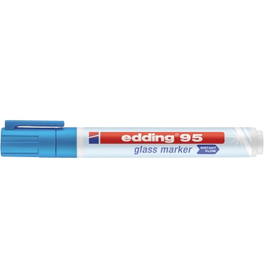  Glasboardmarker 95, 4-95010, hellblau, 1,5-3mm Rundspitze