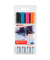  Glasboardmarker-Set 95, 4-95-4-999, Etui, schwarz, hellblau, pink, orange, 1,5-3mm Rundspitze