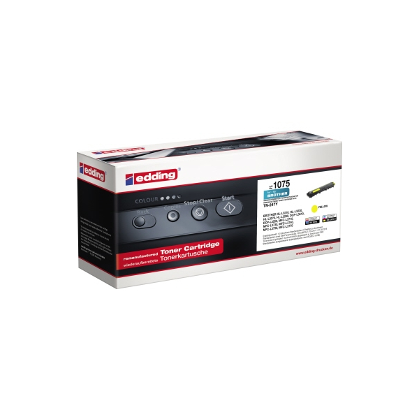 4057305046840 - Toner EDD-1075 18-1075 (kompatibel zu brother TN-247Y) gelb ca 2300 Seiten 4057305046840 Edding