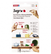 Formbarer Allzweckkleber Sugru 3er-Pack (3 x 3,5 g), rot, blau, gelb