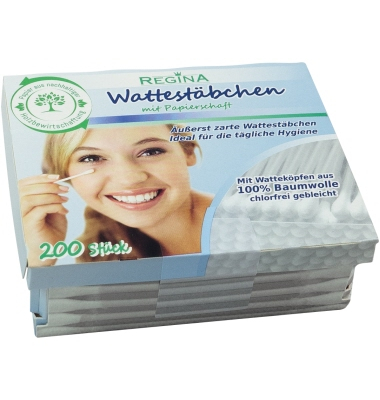 Regina Wattestäbchen 10000817 Papierschaft