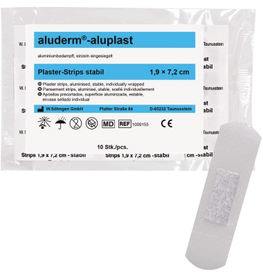 aluderm Pflaster aluplast Strips 1009155 1,9x7,2cm