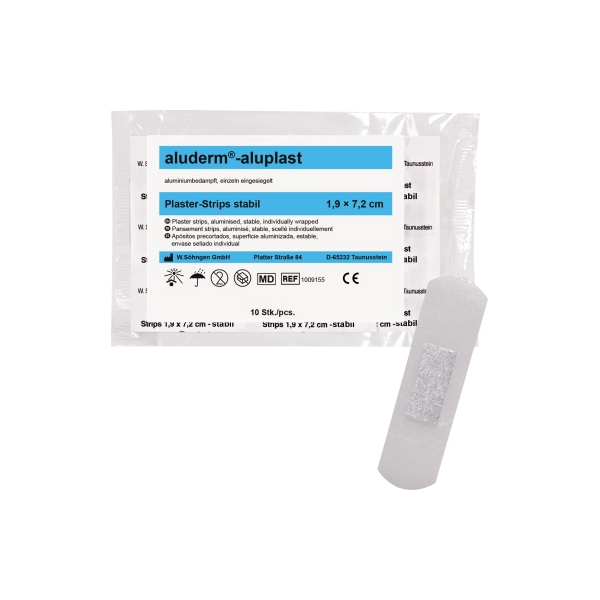 4250108809173 - aluderm Pflaster aluplast Strips 1009155 19x72cm 4250108809173 1009155 10 Stück