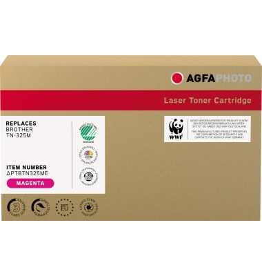 AgfaPhoto Toner APTBTN325ME wie Brother TN-325M magenta