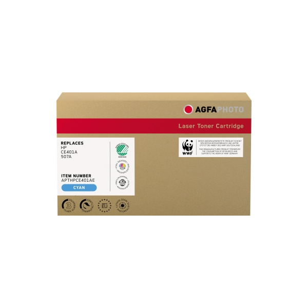 4250164831026 - AgfaPhoto - Cyan - kompatibel - Tonerpatrone (Alternative zu HP 507A HP CE401A) - für HP Color LaserJet Enterprise MFP M575 LaserJet Pro MFP M570 4250164831026 - AgfaPhoto - Cyan - kompatibel - Tonerpatrone (Alternative zu HP 507A HP CE401A) - für HP Color LaserJet Enterprise MFP M575 LaserJet Pro MFP M570