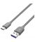 USB-Kabel TC-1480, 2m, USB-C auf USB-A, silber grau