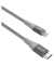 USB-Kabel LC-1886 Nylon 2m silbergrau