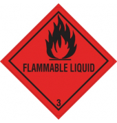 DR-Label Versandetikett DR653S1010 Kl.3 Flammable 100x100mm