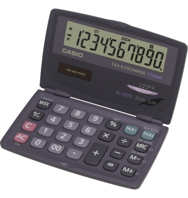 CASIO SL-210TE Taschenrechner anthrazit