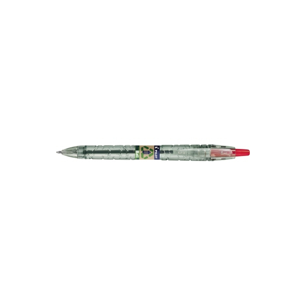 4902505621604 - Kugelschreiber PILOT Bottle 2 Pen Ecoball rot Strichbreite 06 mm nachfüllbar Druckmechanik 86 % Recyclingmaterial