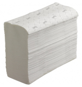 Falthandt&uuml;cher Professional Essential 6609, 21,2x18,6cm, 2-lagig, Interfold-Falz (W-Falz), wei&szlig;, Recyclingpapier