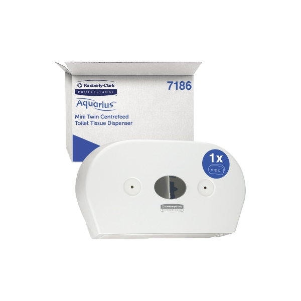 5033848042012 - Scott® Control™ Mini-Toilettenpapierspender 7186 Zentralentnahme Kunststoff weiß Kimberly-Clark