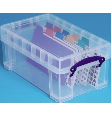 Aufbewahrungsbox 5CXL, 5 Liter, mit Deckel, au&szlig;en 340x200x150mm, Polypropylen (PP) transparent