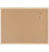 Bi-office Korktafel MC040012010 beidseitig Holzrahmen 60x45cm