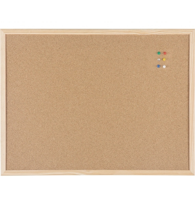 Bi-office Korktafel MC040012010 beidseitig Holzrahmen 60x45cm