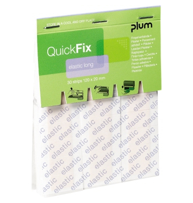 Wundpflaster QuickFix Elastic Long 5508, 30 St&uuml;ck, 2x12cm, hautfarben