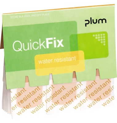 Wundpflaster QuickFix Water Resist 5511, 45 S&uuml;ck, 7,2x2,5cm, hautfarben