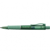 Kugelschreiber Poly Ball View grün Schreibfarbe blau