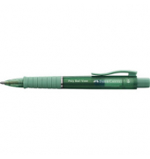 FABER-CASTELL Kugelschreiber Poly Ball View grün Schreibfarbe blau